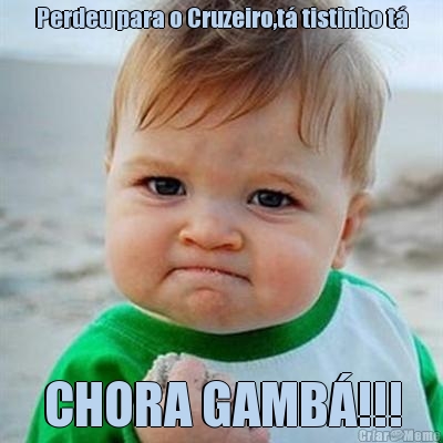 Perdeu para o Cruzeiro,t tistinho t CHORA GAMB!!!