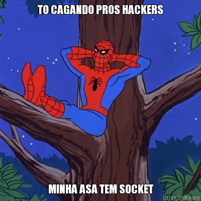 TO CAGANDO PROS HACKERS MINHA ASA TEM SOCKET