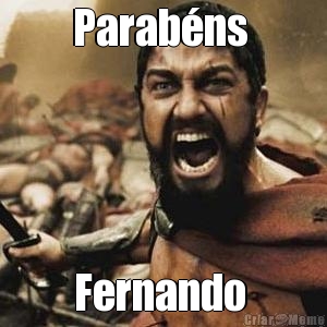Parabns  Fernando 