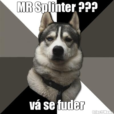 MR Splinter ??? v se fuder