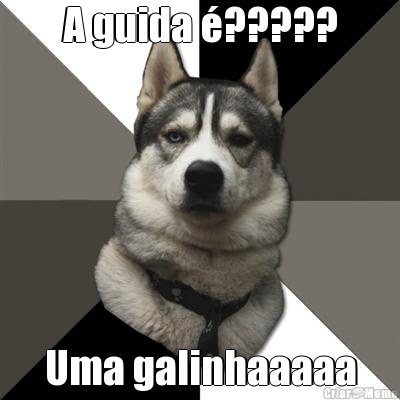 A guida ????? Uma galinhaaaaa