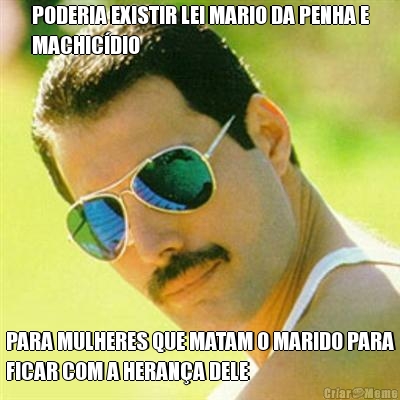 PODERIA EXISTIR LEI MARIO DA PENHA E
MACHICDIO PARA MULHERES QUE MATAM O MARIDO PARA
FICAR COM A HERANA DELE