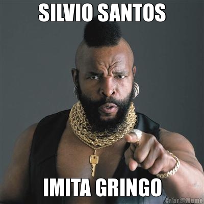 SILVIO SANTOS IMITA GRINGO