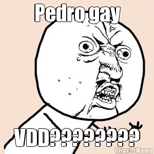 Pedro gay VDD????????