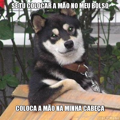 SE TU COLOCAR A MO NO MEU BOLSO COLOCA A MO NA MINHA CABEA