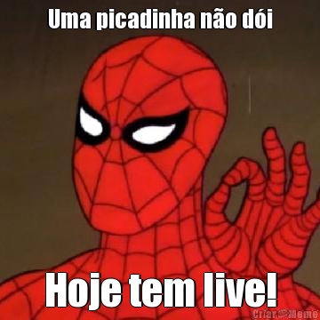 Uma picadinha no di Hoje tem live!