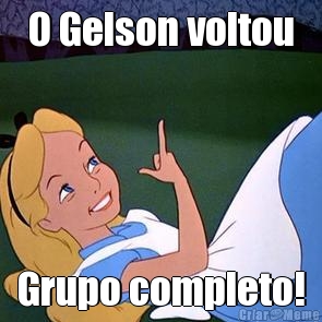 O Gelson voltou Grupo completo!