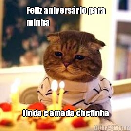 Feliz aniversrio para
minha linda e amada chefinha