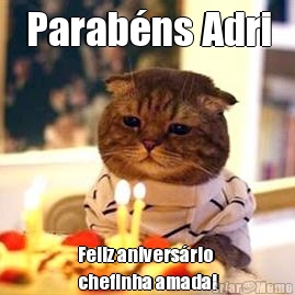 Parabns Adri Feliz aniversrio
chefinha amada!