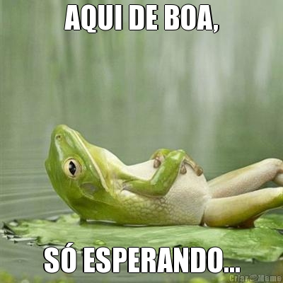 AQUI DE BOA, S ESPERANDO...