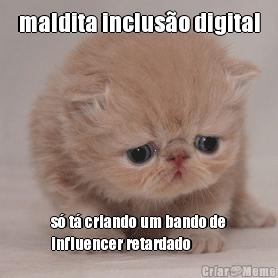 maldita incluso digital s t criando um bando de
influencer retardado