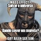 Salvar o universo Dando cover em mureta?