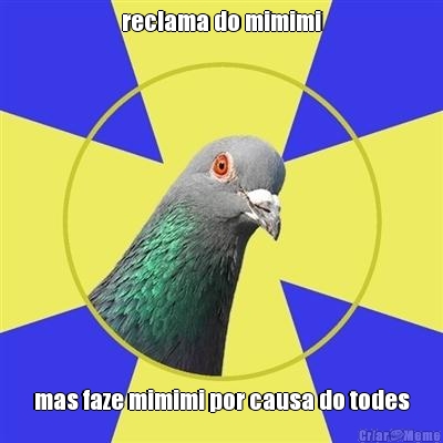 reclama do mimimi mas faze mimimi por causa do todes