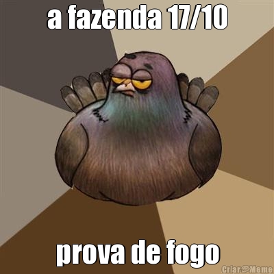 a fazenda 17/10 prova de fogo