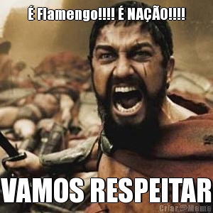  Flamengo!!!!  NAO!!!! VAMOS RESPEITAR