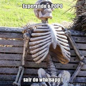 Esperando o POPO  sair do whatsapp !