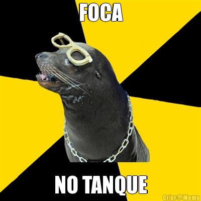 FOCA NO TANQUE