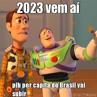 2023 vem a pib per capita do Brasil vai
subir