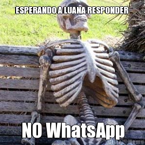 ESPERANDO A LUANA RESPONDER  NO WhatsApp