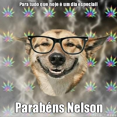 Pra tudo que hoje  um dia especial! Parabns Nelson