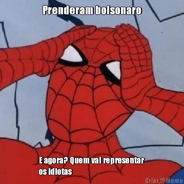 Prenderam bolsonaro E agora? Quem vai representar
os idiotas