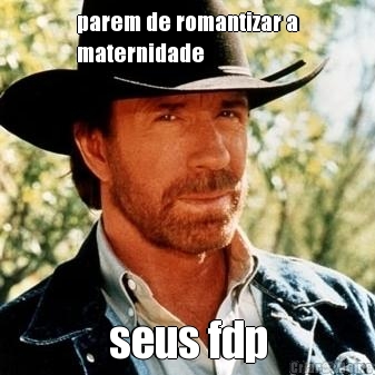 parem de romantizar a
maternidade seus fdp