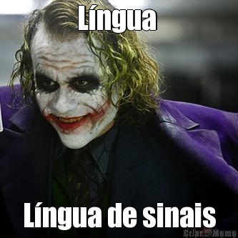 Lngua  Lngua de sinais