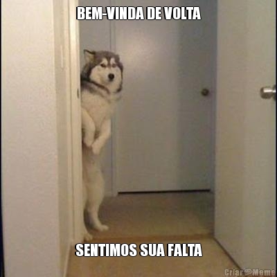 BEM-VINDA DE VOLTA SENTIMOS SUA FALTA