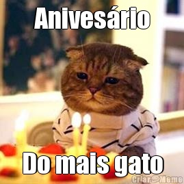 Anivesrio Do mais gato