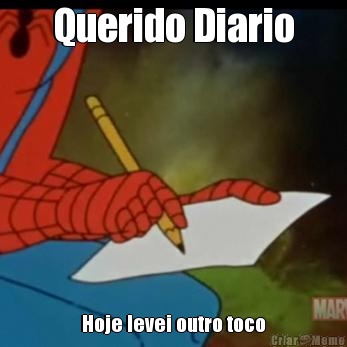 Querido Diario Hoje levei outro toco