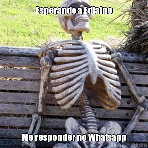 Esperando a Edlaine Me responder no Whatsapp
