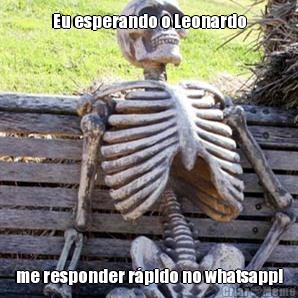 Eu esperando o Leonardo me responder rpido no whatsapp!
