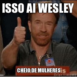 ISSO AI WESLEY  CHEIO DE MULHERES