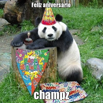 Feliz aniversrio  champz