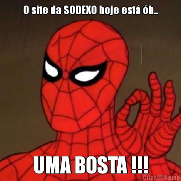 O site da SODEXO hoje est h... UMA BOSTA !!!